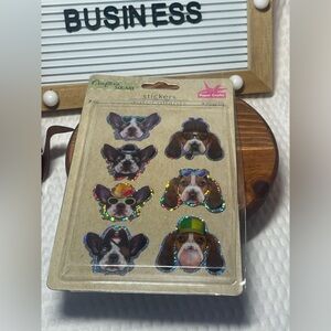Crafter Square Seven Dog Pop-Up Stickers, Children Scrapbooking Journaling NEW